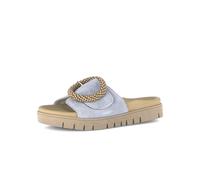 Pantolette GABOR "Gabor Pantoletten Leder", Herren, Gr. 42, sky, Leder, Schuhe Pantolette (62783000-42) sky