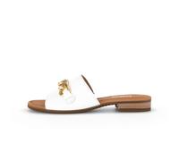 Gabor Damenschuhe Klassische Pantoletten weiss (LDS/gold) weiss (LDS/gold) - Gr. - 3.5 UK
