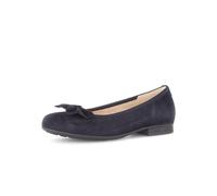 Ballerina GABOR COMFORT "Gabor Comfort Ballerinas Veloursleder", Damen, Gr. 40, dunkelblau, Veloursleder, Schuhe Ballerina (16128727-40) dunkelblau