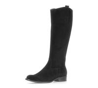 Stiefel GABOR "Gabor Stiefel Veloursleder", Damen, Gr. 37, schwarz (schwarz, schwarz), Veloursleder, Schuhe Stiefel (54112565-37) schwarz, schwarz
