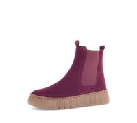 Gabor Damen Chelsea Boots – Soft-Move, orthopädische Einlegesohle – Bordeaux 37.5 EU / 4.5 UK