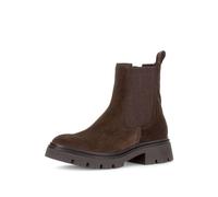 Stiefelette GABOR "Gabor Stiefelette Veloursleder/Textil", Damen, Gr. 40, braun (cacao), Schuhe Stiefelette (88005343-40) cacao