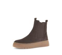 Gabor Stiefeletten braun Plateau Chelsea Stil 73.540.18 für Damen, braun, Größe 35 ½ EU / 3 UK