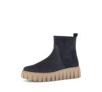 Gabor Plateau Stiefelette blau Velour 76.780.46 - Größe 40.5