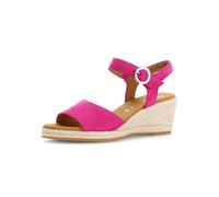 Keilsandalette GABOR COMFORT "Gabor Comfort Sandalen Leder", Damen, Gr. 38,5, pink, Leder, Schuhe (82226413-38,5) pink