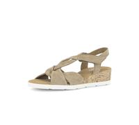 Keilsandalette GABOR "Keilsandalette", Damen, Gr. 37,5, beige, Schuhe (58478528-37,5) beige