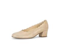 Pumps GABOR "Gabor Pumps Leder", Damen, Gr. 38,5, sand, Leder, Schuhe Pumps (61041051-38,5) sand