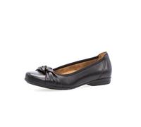 Gabor Damen Ballerinas 02.643 – klassische Slip-ons, leichte Mehrweite (G) – Schwarz 37,5