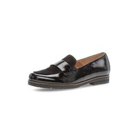 Gabor Florenz Schuhe Slipper schwarz Lack Velour 72.042.37 - Größe 37.5