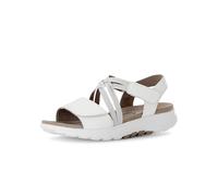 Gabor Damen Sandaletten, Frauen Sandalen,offene Schuhe,Strandschuhe,Sommersandalen,bequem,flach,Sommerschuhe,Weiss (Micro),38 EU / 5 UK