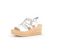 Gabor Damenschuhe Riemchensandalen weiss/silber weiss/silber - Gr. - 38.5 EU | 5.5 UK