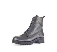 Gabor Damen Schnürstiefeletten, Frauen Stiefeletten,schnürboots,reißverschluss,Boots,Stiefel,Bootee,Booties,antiksilber(Micro),38 EU / 5 UK