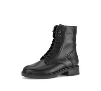 Schnürstiefelette GABOR, Damen, Gr. 41, schwarz, Kalbsleder, unifarben, Schuhe Schnürstiefelette, Blockabsatz, Schnürboots in Komfortweite H (= sehr weit) (71007659-41) schwarz