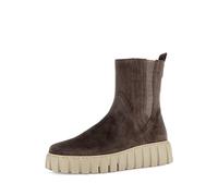 Gabor Damen Chelsea Boots, Frauen Stiefeletten,Moderate Mehrweite (G),Kurzstiefel,uebergangsschuhe,ENGL.Brown (Micro),39 EU / 6 UK