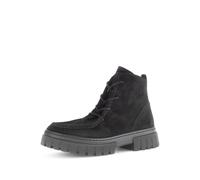 Gabor Damenschuhe Schnürstiefeletten schwarz (Micro) schwarz (Micro) - Gr. - 6 UK