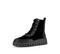 Gabor Damenschuhe Schnürstiefeletten schwarz (Micro) schwarz (Micro) - Gr. - 7 UK
