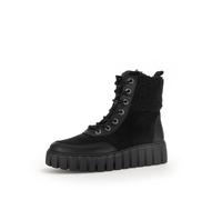 Gabor Damenschuhe Schnürstiefeletten schwarz (Micro) schwarz (Micro) - Gr. - 8 UK
