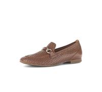Gabor Damen Slipper Loafer 85.218.28 – braun geflochten – Größe 39