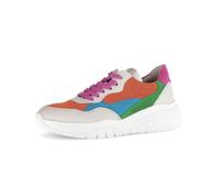 Gabor Damen Low-Top Sneaker, Frauen Halbschuhe,Best Fitting,Freizeitschuhe,Turnschuhe,Laufschuhe,schnürschuhe,Creme-Multi-Kombi,38 EU / 5 UK