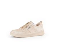 Gabor Schnürschuhe 43.341.12 Low-Sneaker Damen Wechselfußbett Beige Gr. 39 / UK 6