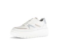Gabor Damen Low-Top Sneaker, Frauen Halbschuhe,Best Fitting,schnürschuhe,schnürer,Business,Freizeit,Latte/Puder/Silber,42 EU / 8 UK