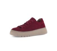 Gabor Damen Low-Top Sneaker, Frauen Sneaker,Wide-fit,h-Weite,Leder-Sohle,Cherry,Merlot,Sport-Dynamic,g-Weite,glatt-Leder,Bordeaux,38 EU / 5 UK