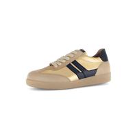 Gabor Damen Low-Top Sneaker, Frauen Halbschuhe,Best Fitting,schnürschuhe,schnürer,Business,Freizeit,Caramel/Gold/schw.,37.5 EU / 4.5 UK