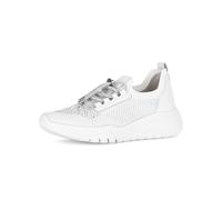 Gabor Damen Low-Top Sneaker, Frauen Halbschuhe,Best Fitting,Freizeitschuhe,Turnschuhe,Laufschuhe,schnürschuhe,Weiss (Glitter),39 EU / 6 UK