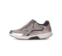 Gabor comfort 76878-15 Rollingsoft Darkrose/Mouse/Silver - sportlicher Schnürschuh - Damenschuhe Bequeme Schnürschuhe, Mehrfarbig, leder (metcervo/vel/metal) für Damen, beige, Gr. 40 ½ EU / 7 UK