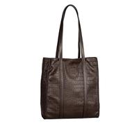 Gabor Elfie Damen Zip Shopper Umhängetasche Mittelgroß Croco Braun