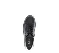 Gabor Damen Low-Top Sneaker, Frauen Halbschuhe,Best Fitting,Plateausohle,straßenschuhe,Strassenschuhe,schwarz (schwarz),37.5 EU / 4.5 UK