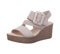Keilsandalette GABOR "Keilsandalette", Damen, Gr. 38, beige, Schuhe (46433234-38) beige