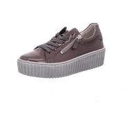 Gabor Damen Low-Top Sneaker, Frauen Halbschuhe,Best Fitting,Turnschuhe,Laufschuhe,schnürschuhe,schnürer,Plateausohle,Grey,38 EU / 5 UK