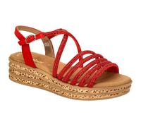 Gabor Fashion Plateau Sandalen rot Strass 64.555.85 - Größe 37