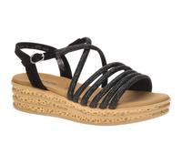 Gabor Fashion Plateau Sandalen schwarz Strass 84.555.87 - Größe 38.5