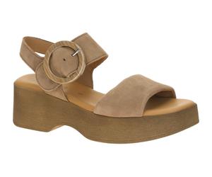 Gabor Fashion Plateau Sandalette braun Velour 84.520.18 - Größe 37.5