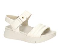 Riemchensandale GABOR, Damen, Gr. 38, weiß, Glattleder, Schuhe Riemchensandale, Plateau, Sandalette mit Ziernähten und Niete (52181649-38) weiß