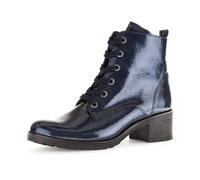 Gabor Fashion Schnür Stiefelette blau Lack 72.816.86 für Damen, blau, Größe 42 EU / 8 UK