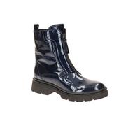 Gabor Fashion Stiefel Boots blau Lack Front-Zip 71.854.96 - Größe 42.5