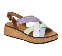 Plateau Sandalen sky/lila/pista/cam