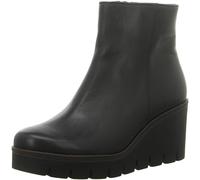 Gabor - Plateau Stiefeletten Rauleder beige schwarz, 39 EU | 6 UK