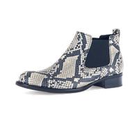 Chelseaboots GABOR "Chelsea Boot Leder Reptiloptik", Damen, Gr. 36, beige, Schuhe Chelseaboots (67131012-36) beige