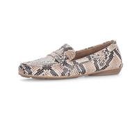Mokassin GABOR "Mokassin Effektleder", Damen, Gr. 38, beige, Schuhe Mokassin (90129939-38) beige