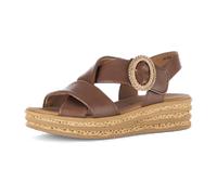 Plateausandaletten GABOR "Plateau Sandale", Damen, Gr. 41, braun, Schuhe (37074549-41) braun