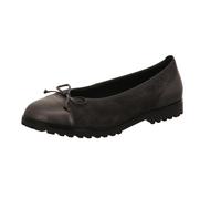 Ballerina GABOR "Gabor Ballerinas Leder", Damen, Gr. 40, grau (dunkelgrau), Leder, casual, Schuhe (98152309-40) dunkelgrau