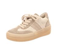 Sneaker GABOR "Gabor Sneaker Veloursleder/Textil", Damen, Gr. 38, braun (beige, braun), Textil, Veloursleder, Schuhe Sneaker (37768052-38) beige, braun