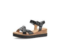 Gabor comfort 42704-57 Schwarz - elegante Sandale - Damenschuhe Sandalette / Sling, Schwarz, leder (lammnappa) für Damen, schwarz, Größe 38 EU / 5 UK