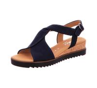 Sandalette GABOR "GENUA" Gr. 38, blau (dunkelblau) Damen Schuhe Sandaletten (46299722-38)