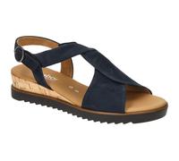 Gabor Genua T-Steg Sandale blau Nubuck 42.751.86 - Größe 40,5