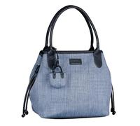 Gabor Granada Denada Damen Shopper Umhängetasche Reißverschluss Groß Blau Mix